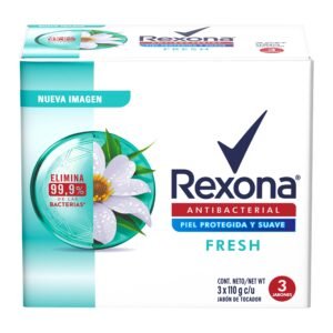 Jabón Rexona Antibacterial Fresh 3 x 110 g