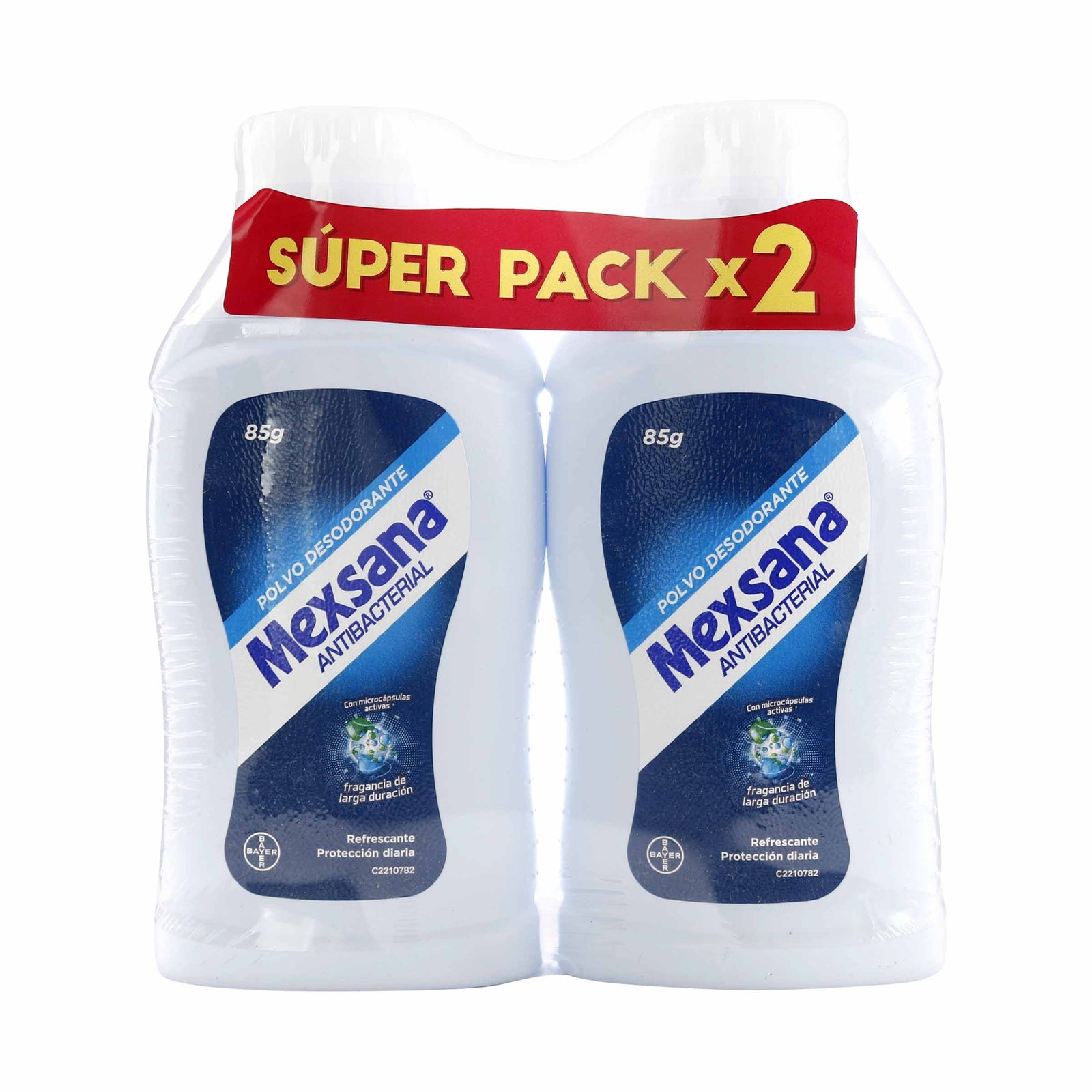 Mexsana Polvo Desodorante Antibacterial Super Pack x2 85 g