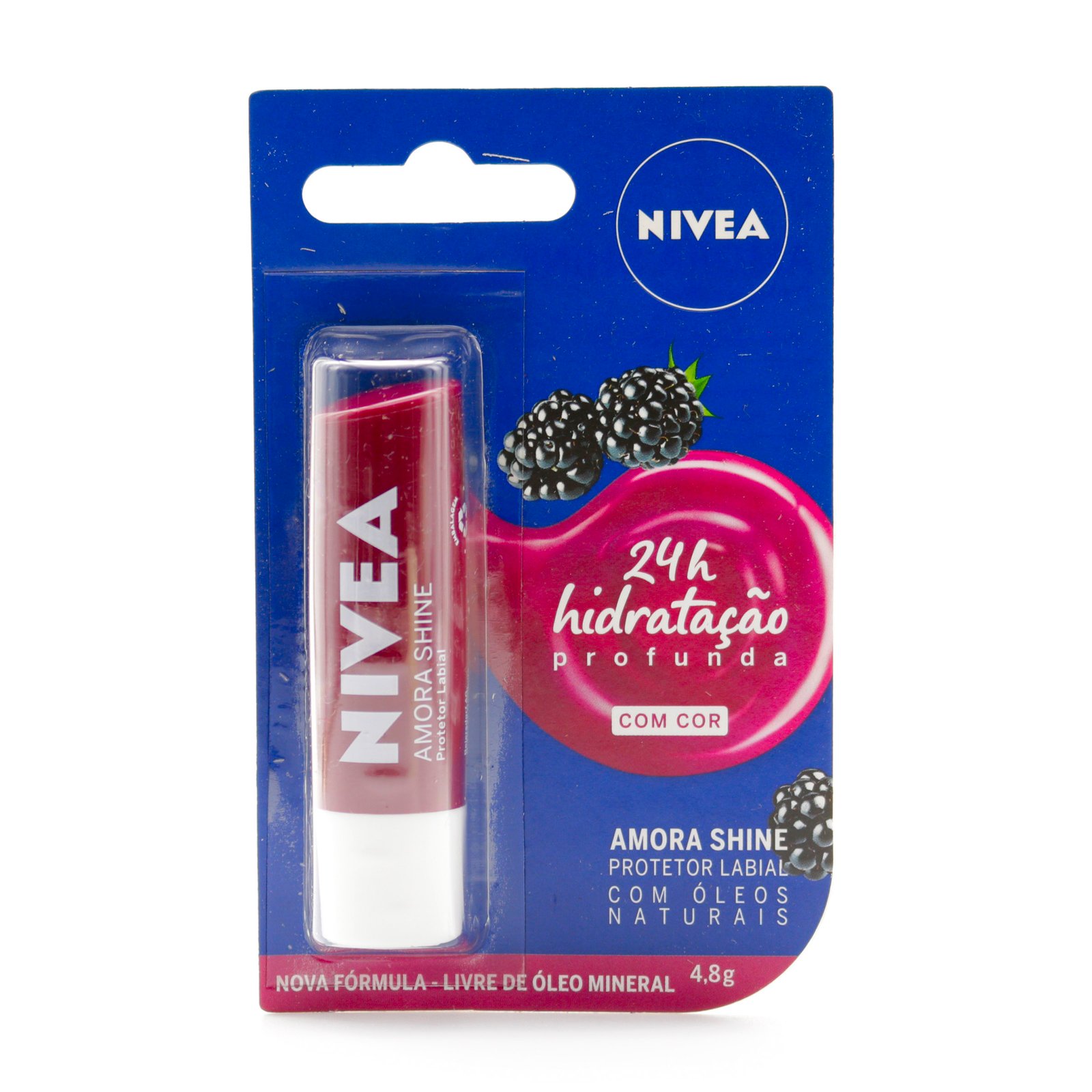 Nivea Blackberry Shine Protector Labial Mora 4.8 g