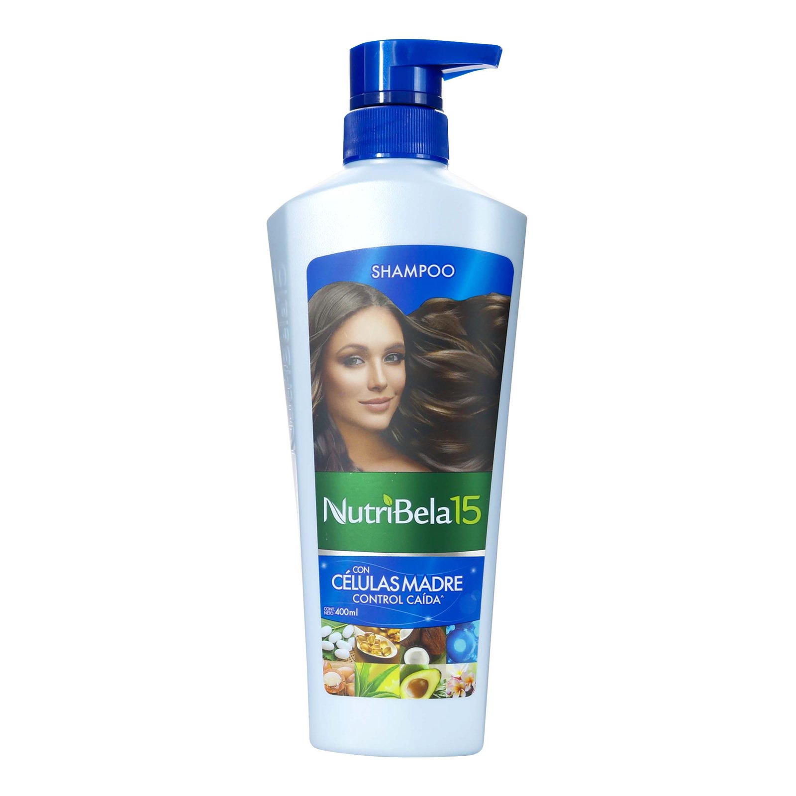 NutriBela 15 Shampoo Células Madre Control Caída 400 ml