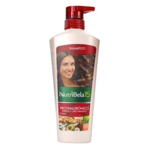 NutriBela 15 Shampoo Pro Hialurónico Fuerza y Crecimiento 400 ml