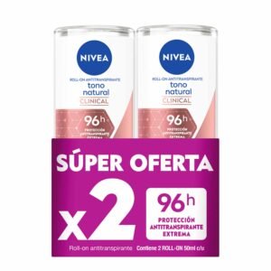 Pack NIVEA Roll On Antitranspirante Clinical Tono Natural x 2 50 ml