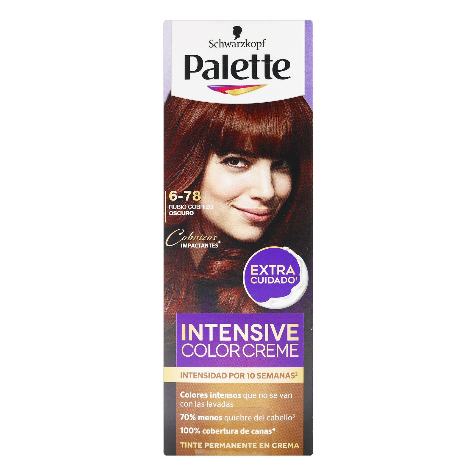 Palette Intensive Color Creme 6-78 Rubio Cobrizo Oscuro