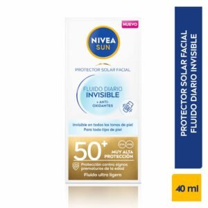 Protector Solar Facial Nivea Sun Fluido Diario Invisible FPS 50+ 40 ml