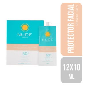 Nude Protect Facial Primer con Color Protector Solar FPS 50 12 Sachets de 10 ML