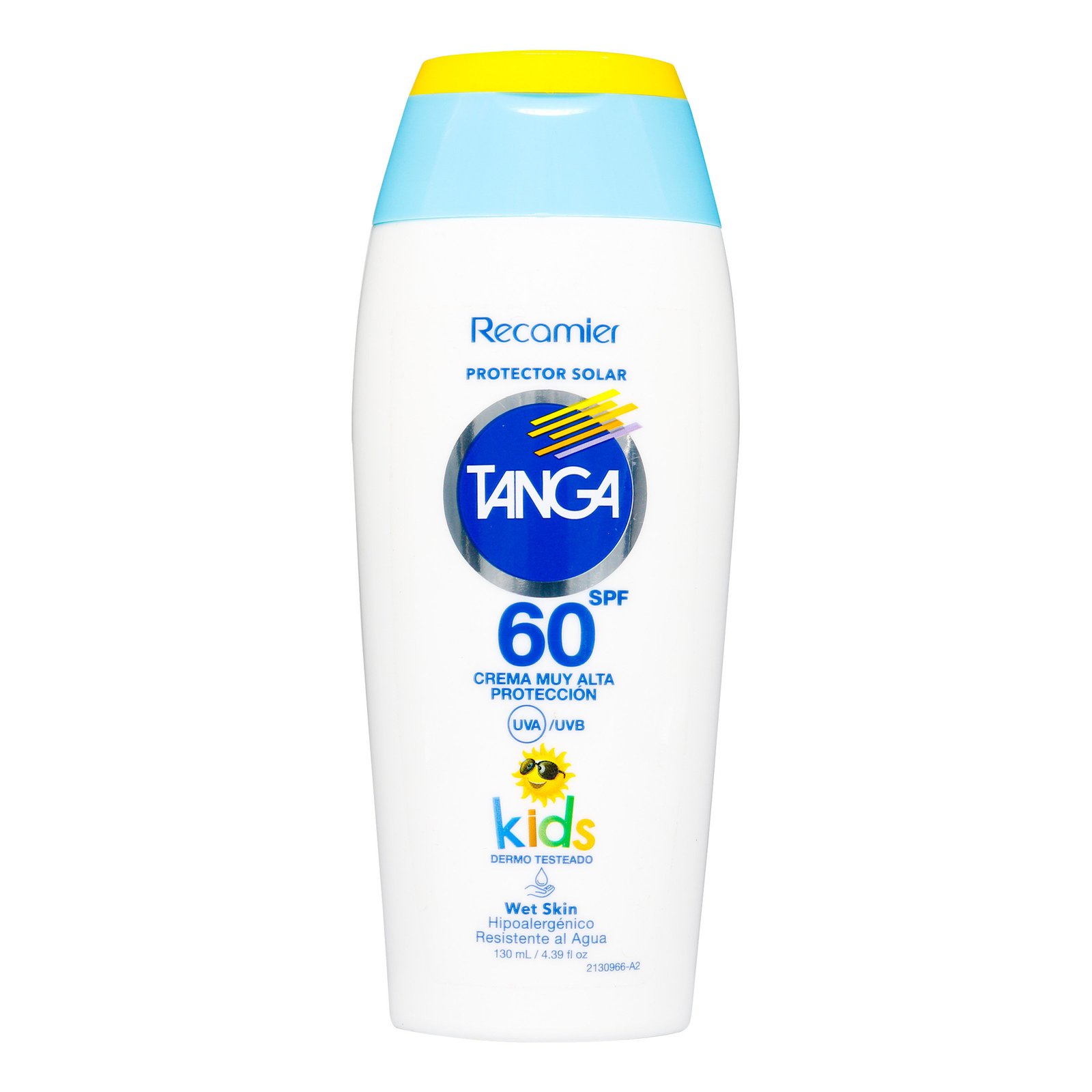 Protector Solar TANGA Kids Wet Skin SPF 60 130 ml