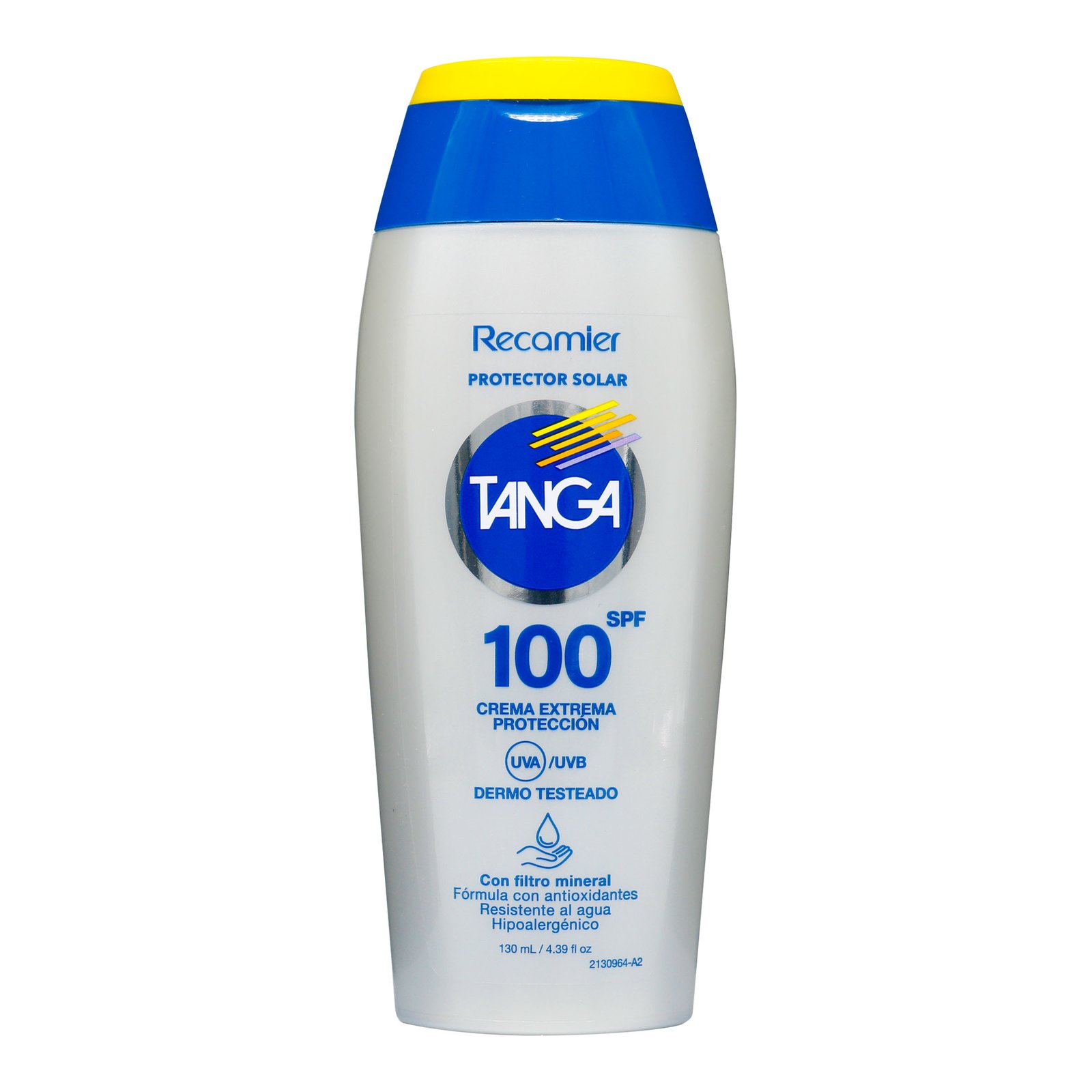 Protector Solar TANGA SPF 100 Crema Extrema Protección 130 ml