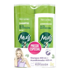 Shampoo Muss Alta Nutrición 400 ml + Acondicionador 400 ml Promoción