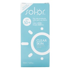 Sol-Or Clear Skin Protector Solar SPF 50+ Frasco 50 ml