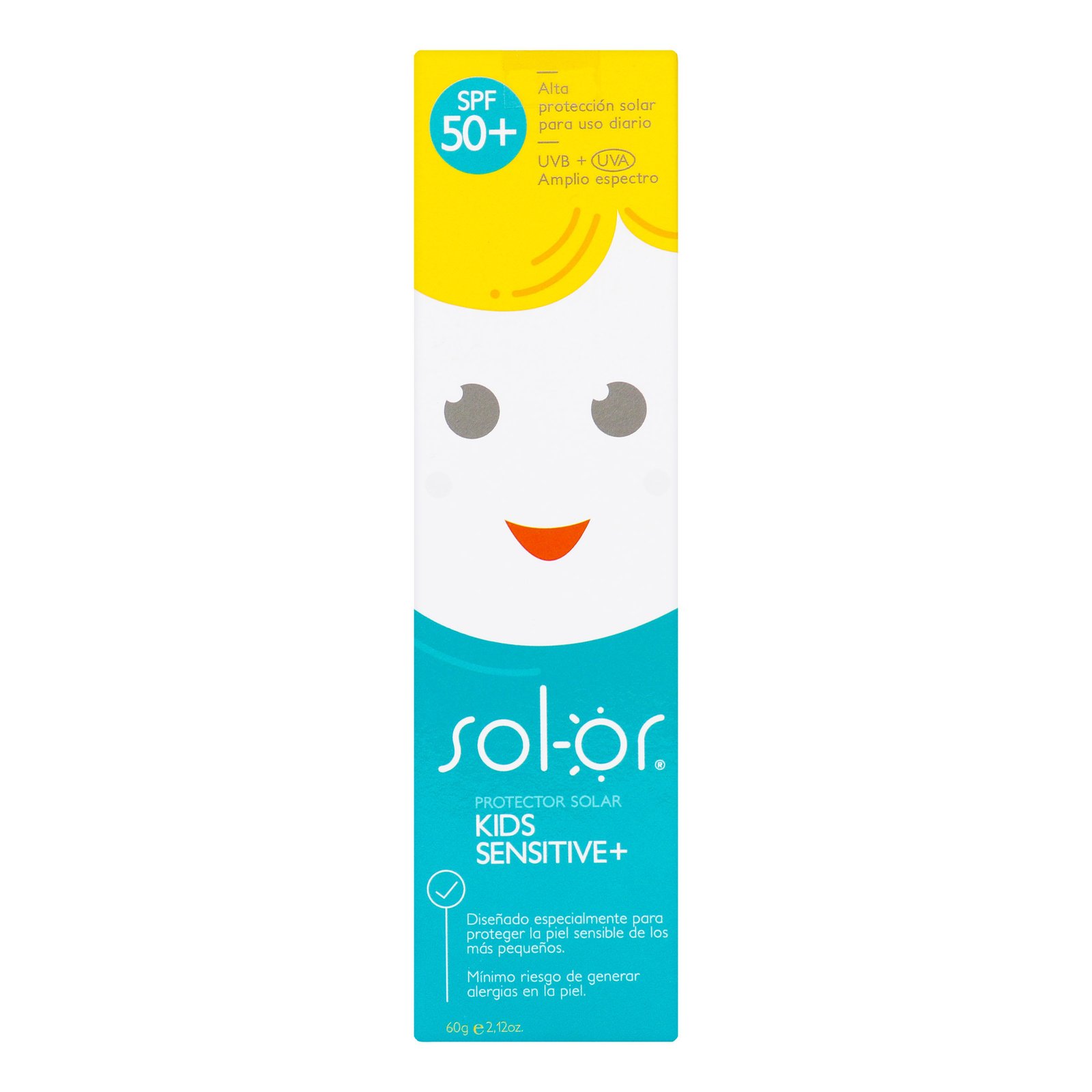Sol-Or Kids Sensitive+ Protector Solar SPF 50+ Tubo 60 g