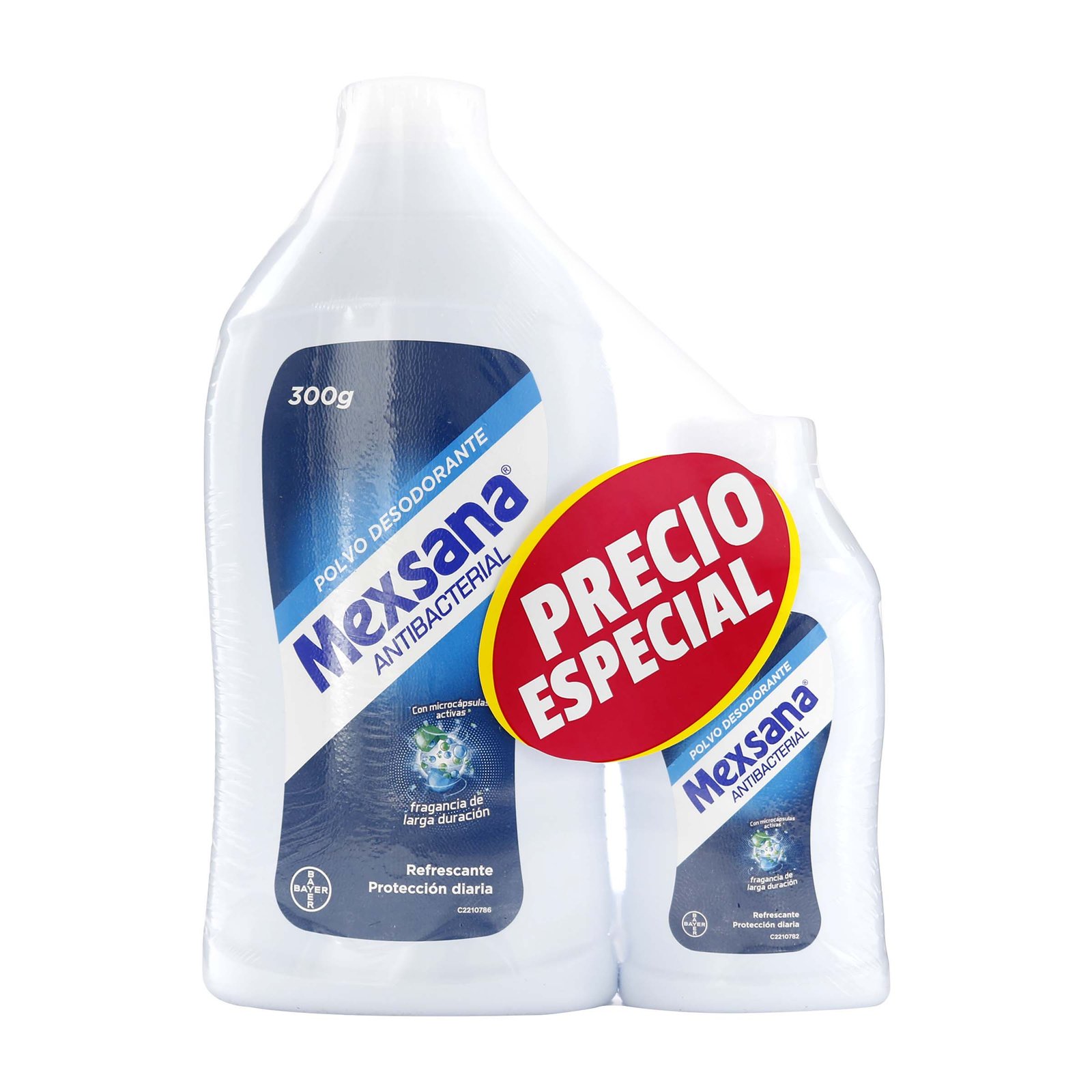 Talco Mexsana Antibacterial 300 g + Talco 85 g Precio Especial