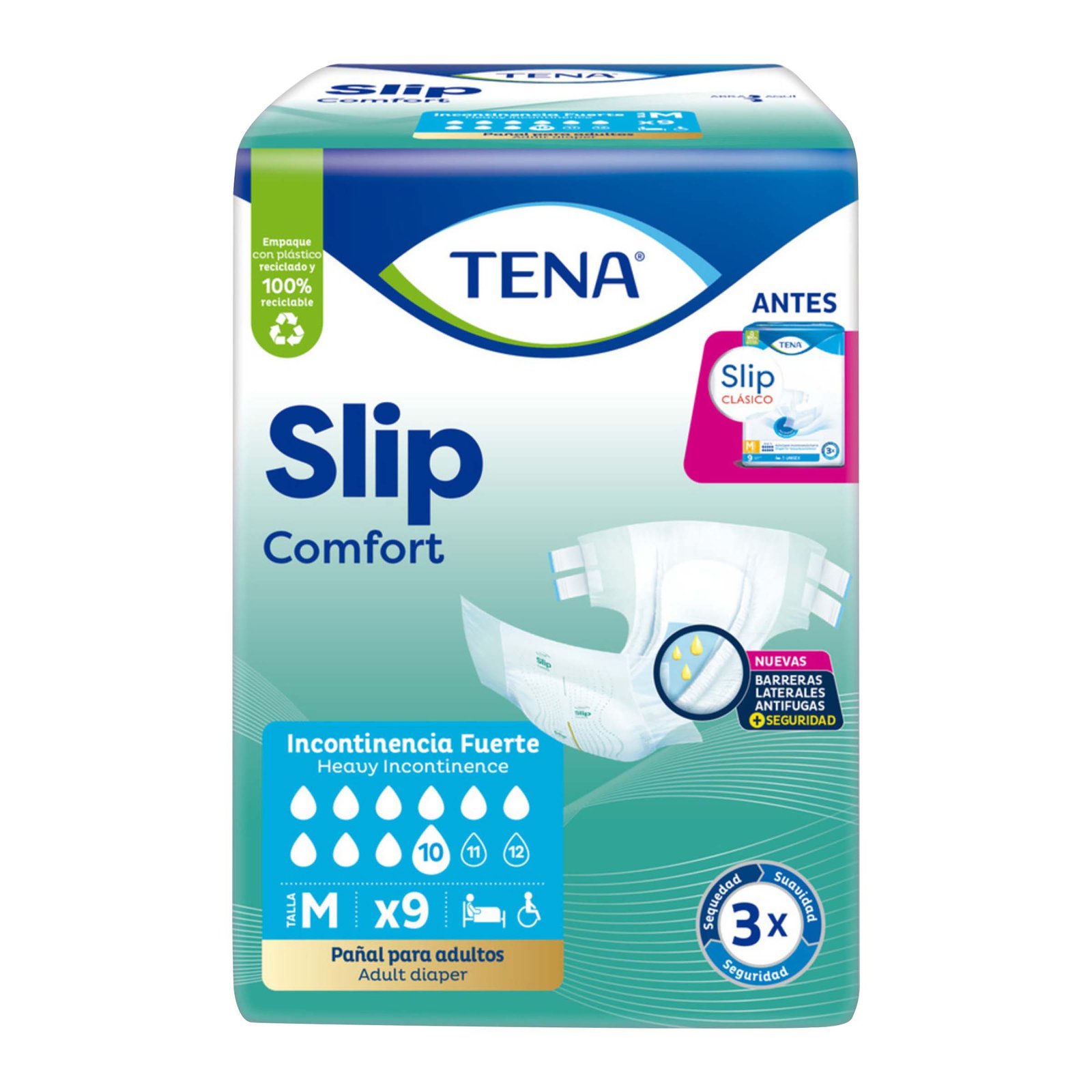 TENA Slip Comfort Talla M 9 Unidades