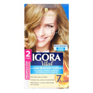 Tinte Igora Vital 8-00 Rubio Claro 2 Tubos
